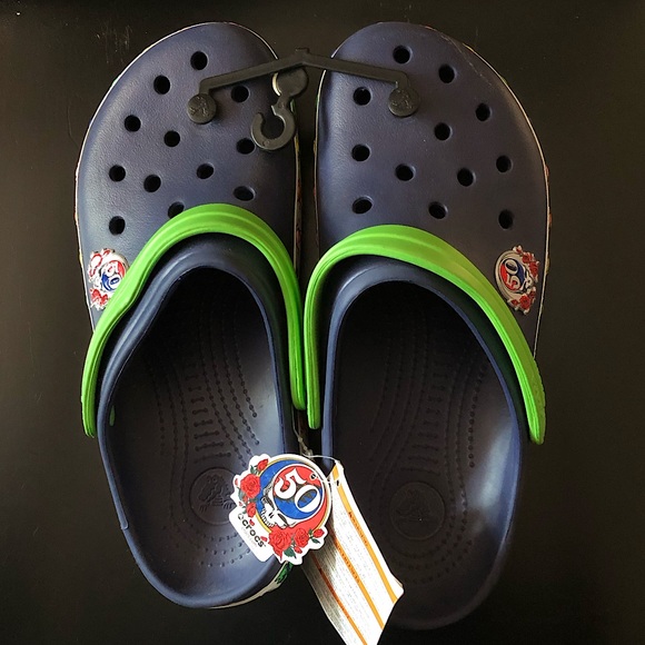 GRATEFUL DEAD Crocs 50th Anniversary M9 W11 NWT - Picture 8 of 17